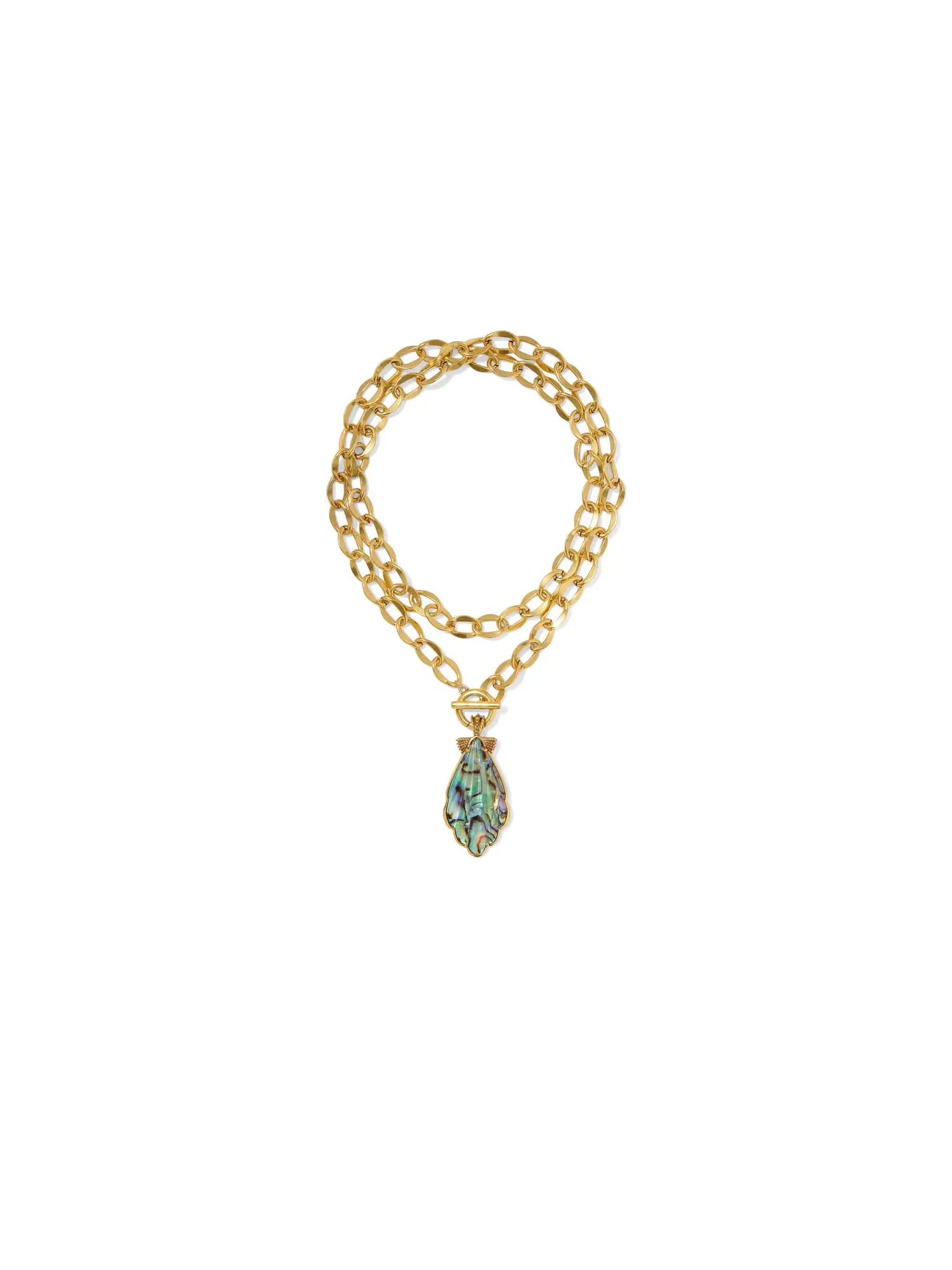 Ожерелье-заявление Alexa Statement Necklace Kendra Scott — изображение 1 из 4, оттенок винтажный золотистый