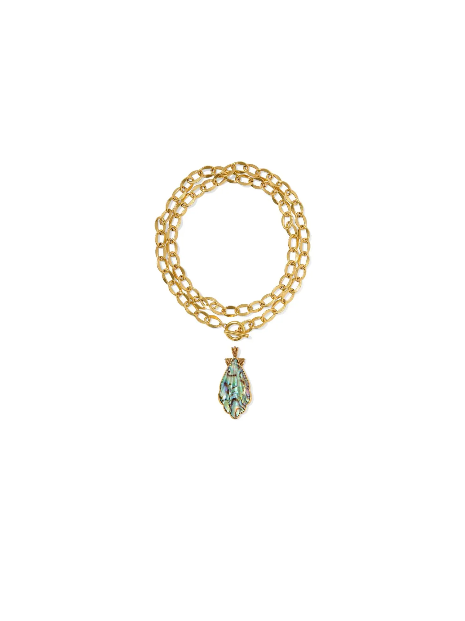 Ожерелье-заявление Alexa Statement Necklace Kendra Scott — изображение 2 из 4, оттенок винтажный золотистый
