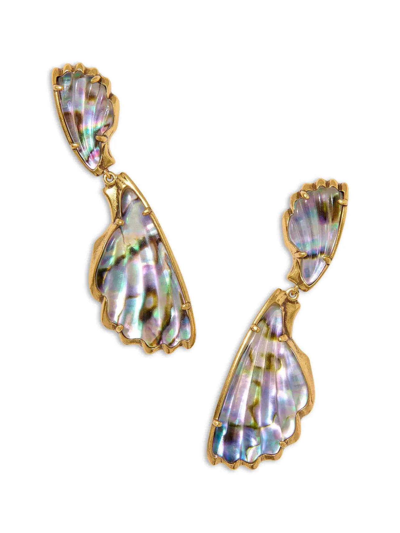 Серьги-подвески Alexa Statement Kendra Scott — изображение 1 из 1, оттенок винтажный золотистый