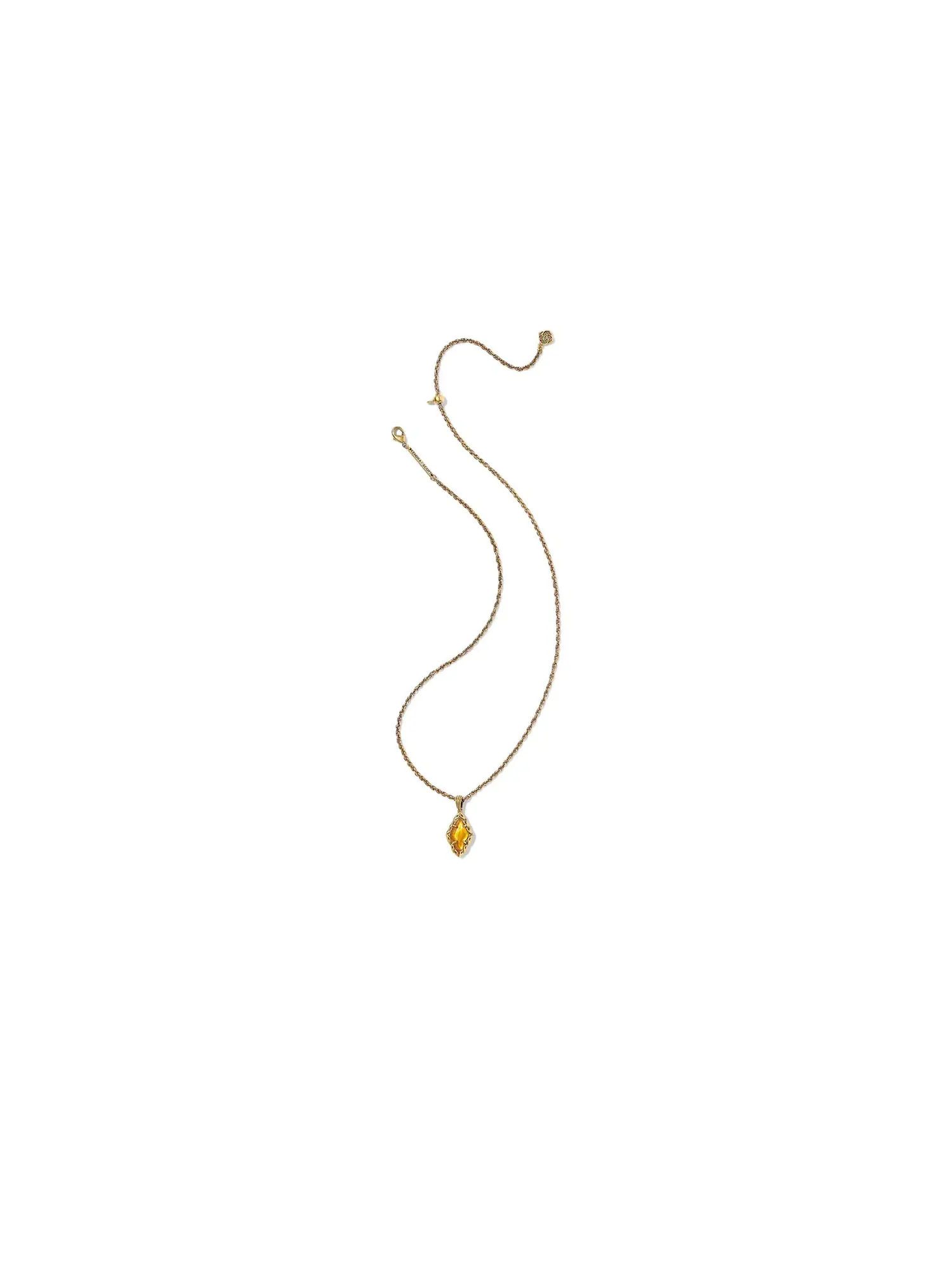 Короткое ожерелье-подвеска Adeline Short Pendant Necklace Kendra Scott — изображение 2 из 2, оттенок винтажный золотистый