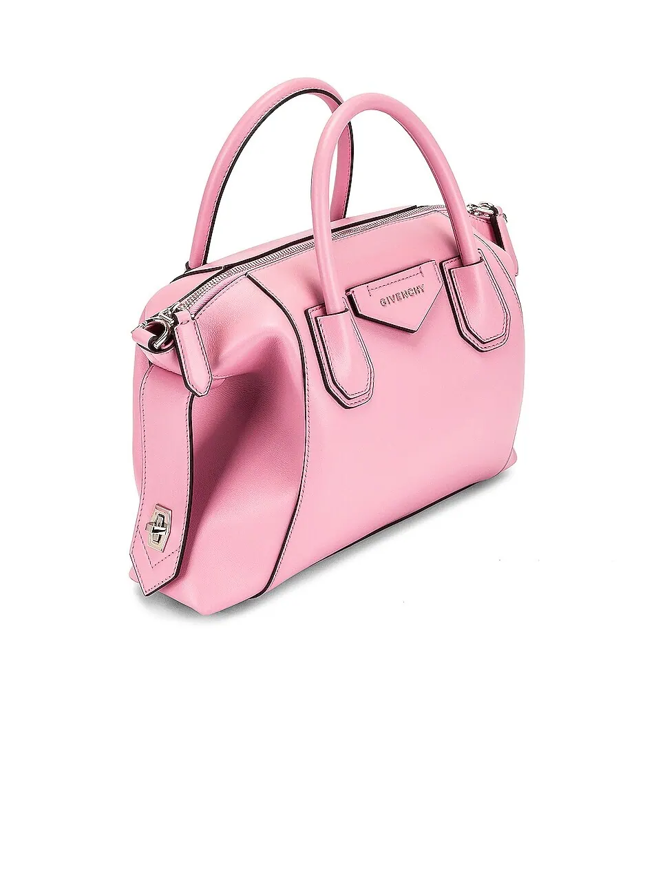 Сумка женская малая тоут 100% кожа Givenchy Antigona Soft Baby Pink — изображение 5 из 8, розовый