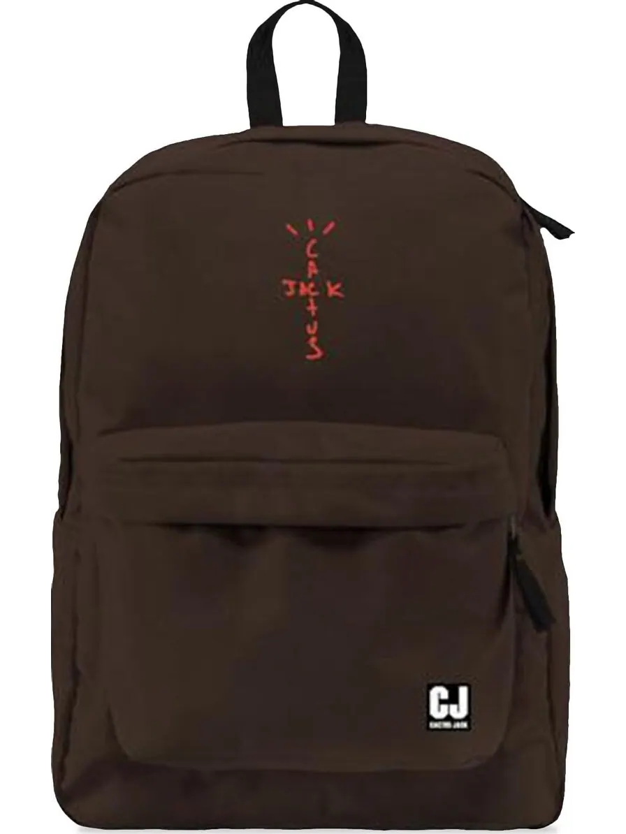 Рюкзак Cactus Jack by Travis Scott Backpack With Patch Set Brown