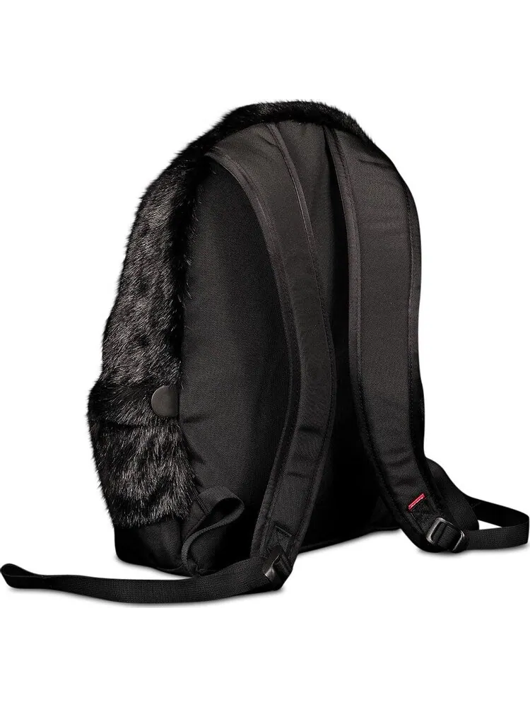 Рюкзак Supreme x The North Face Faux Fur Backpack Black — изображение 2 из 3, черный
