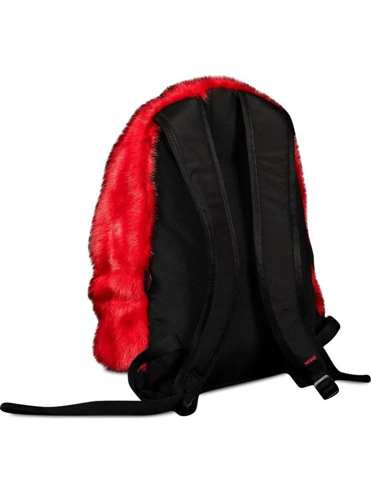 Рюкзак Supreme x The North Face Faux Fur Backpack Red — изображение 2 из 3, красный
