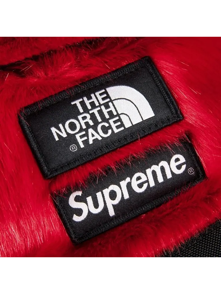 Рюкзак Supreme x The North Face Faux Fur Backpack Red — изображение 3 из 3, красный