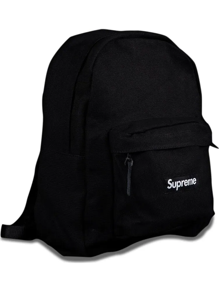 Рюкзак Supreme Canvas Backpack Black — изображение 1 из 2, черный