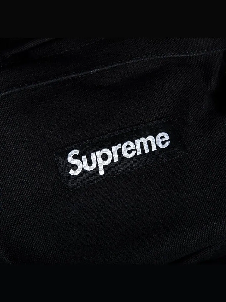 Рюкзак Supreme Canvas Backpack Black — изображение 2 из 2, черный