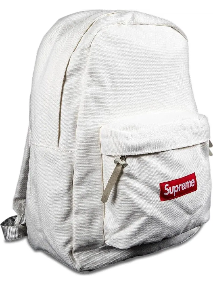 Рюкзак Supreme Canvas Backpack White — изображение 1 из 2, белый