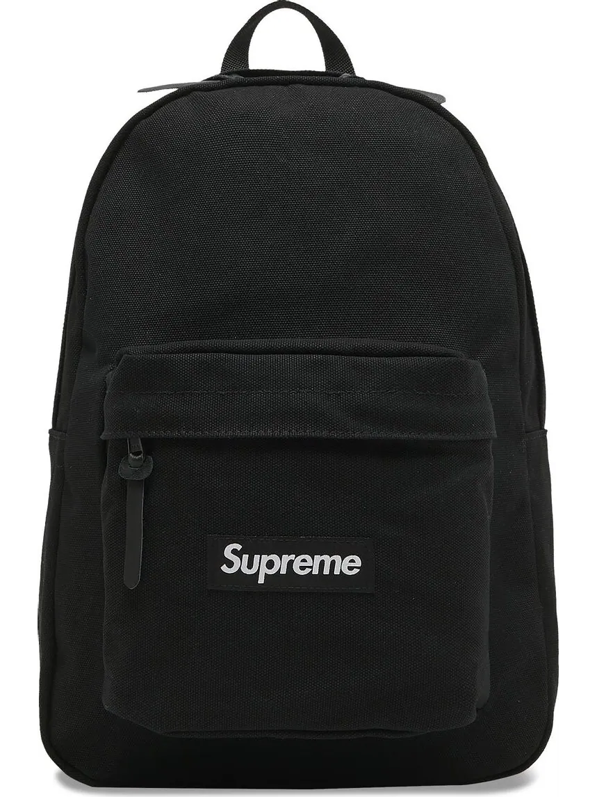 Рюкзак Supreme Canvas Backpack Black — изображение 1 из 3, черный