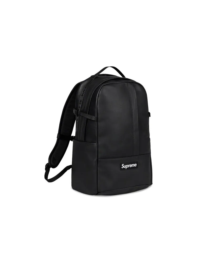 Рюкзак Supreme Leather Backpack — изображение 3 из 3, черный