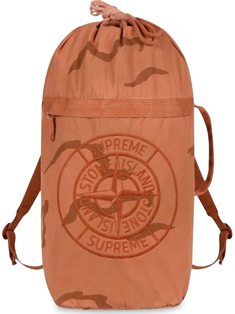 Рюкзак Supreme Stone Island Camo Backpack Coral — изображение 1 из 1, оранжевый