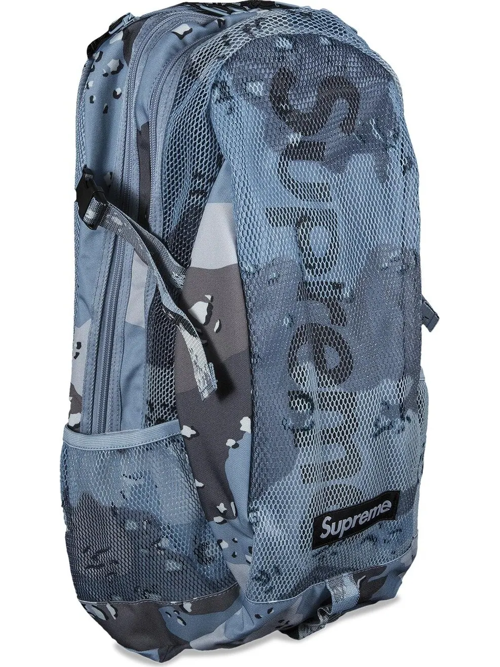 Рюкзак Supreme Backpack Blue Chocolate Chip Camo — изображение 1 из 2, синий