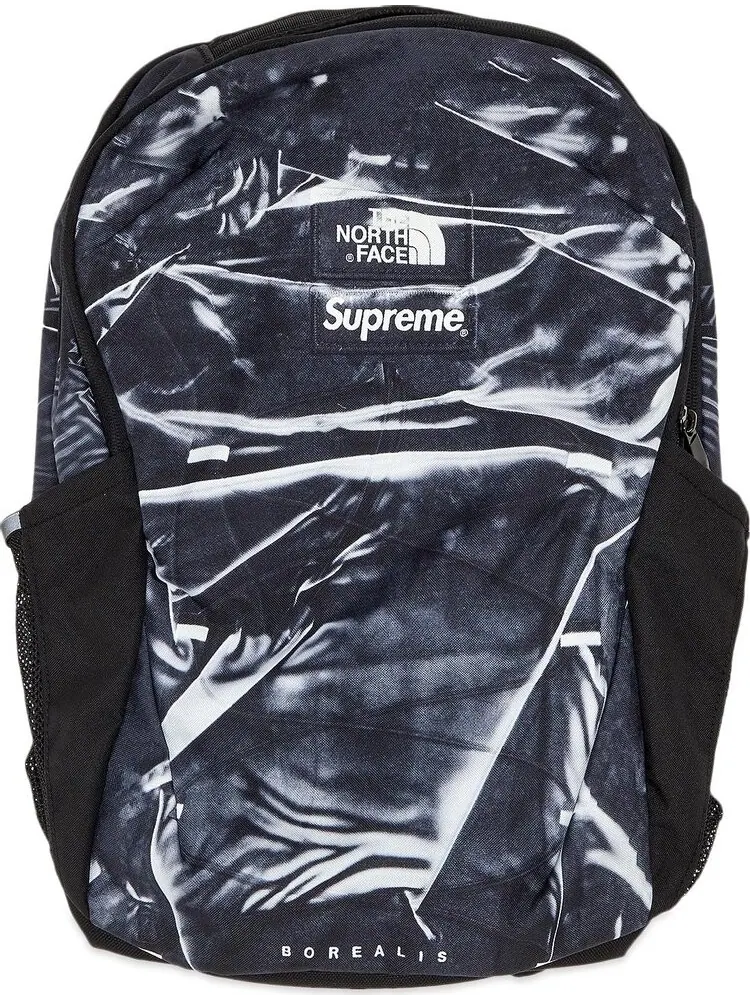 Рюкзак Supreme x The North Face Printed Borealis Backpack Black — изображение 1 из 3, черный