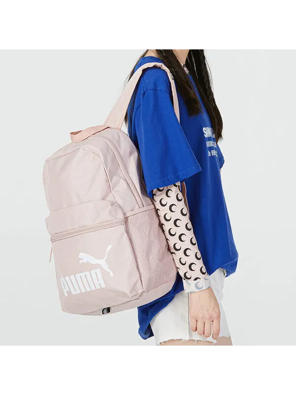 Сумка phase backpack 'pink' Puma — изображение 3 из 4, розовый/белый