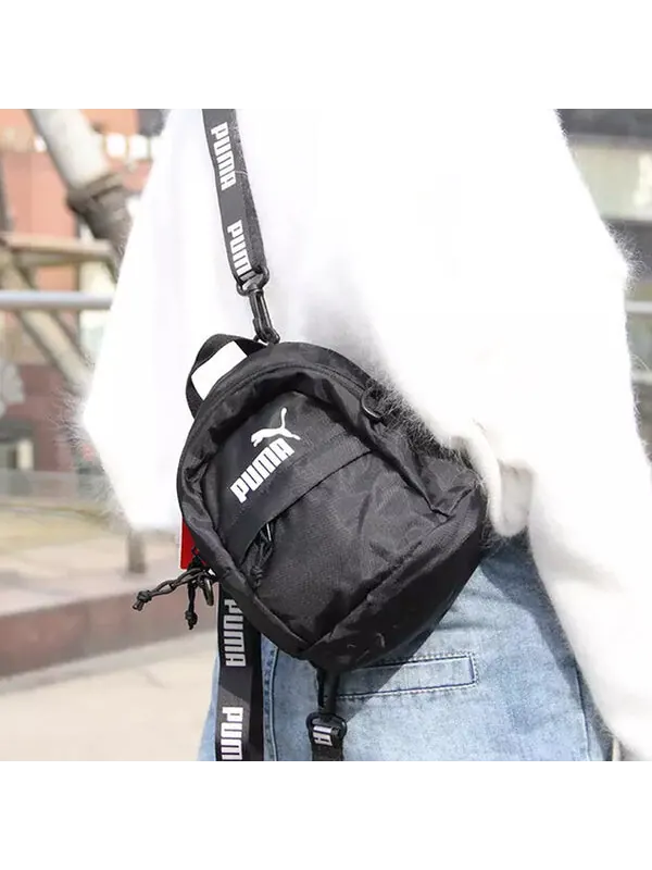 Сумка minime retro backpack 'black' Puma — изображение 4 из 4, черный/белый
