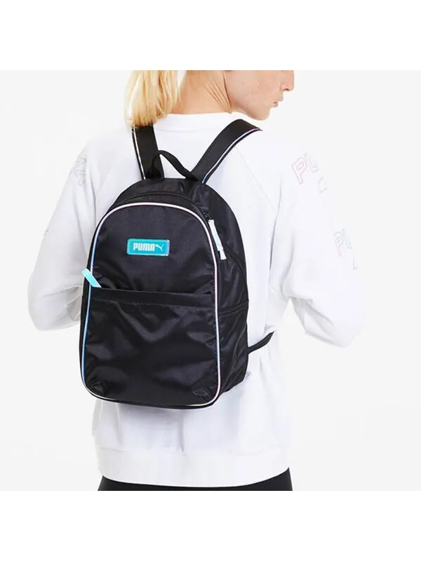 Сумка prime time mini backpack 'black blue' Puma — изображение 3 из 3, черный/синий
