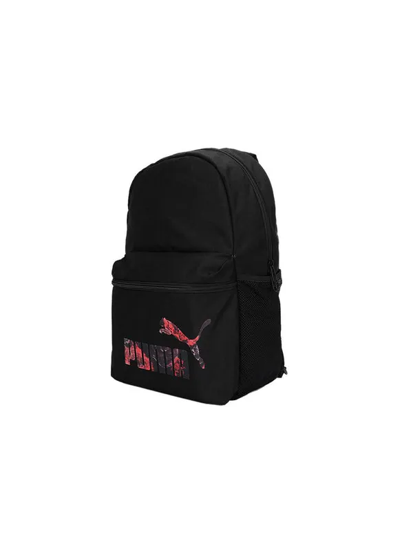 Сумка floral backpack 'black red' Puma — изображение 2 из 3, черный/красный