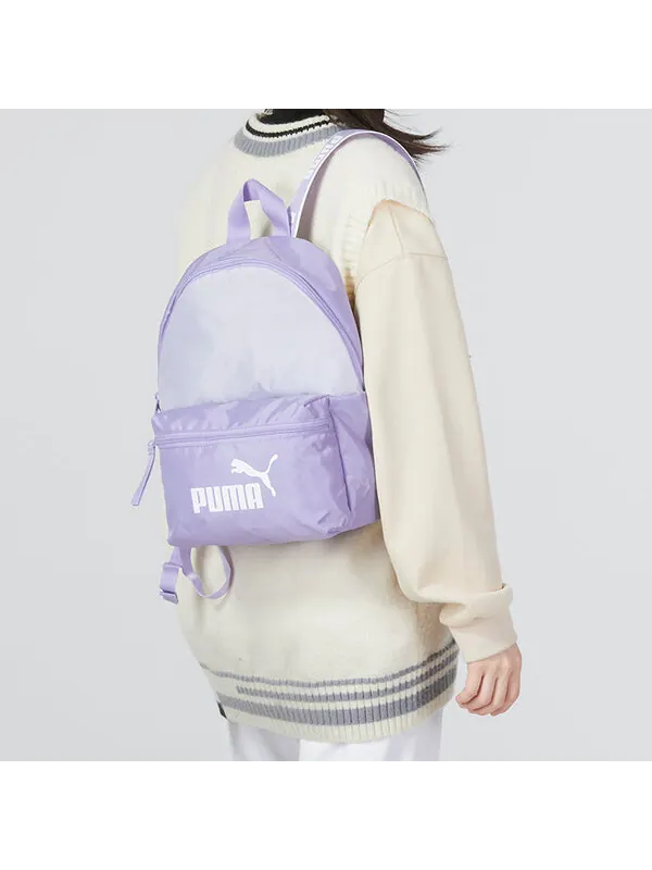 Сумка core base backpack 'purple' Puma — изображение 4 из 4, фиолетовый/белый/серый
