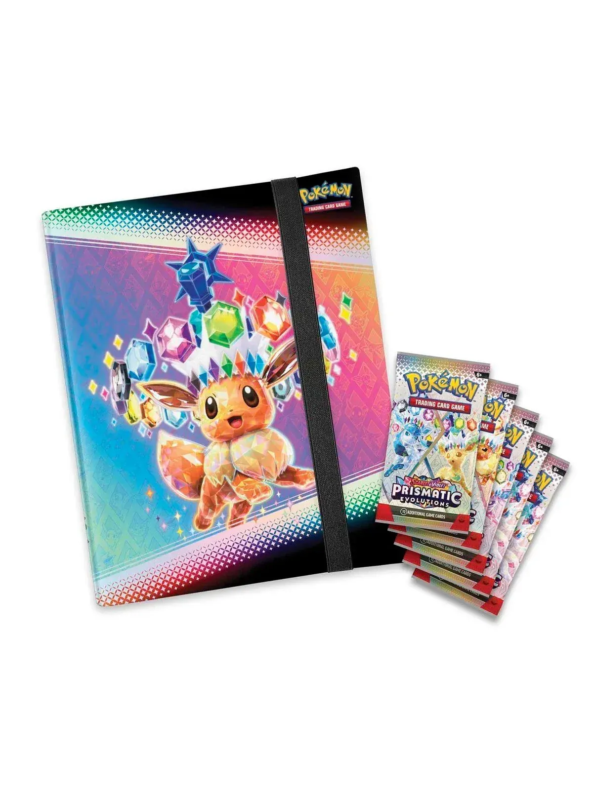 Коллекция коллекционных карточек Pokemon Card Eng. 2025 Pokemon SV: Prismatic Evolutions Binder Collection Box, мульти