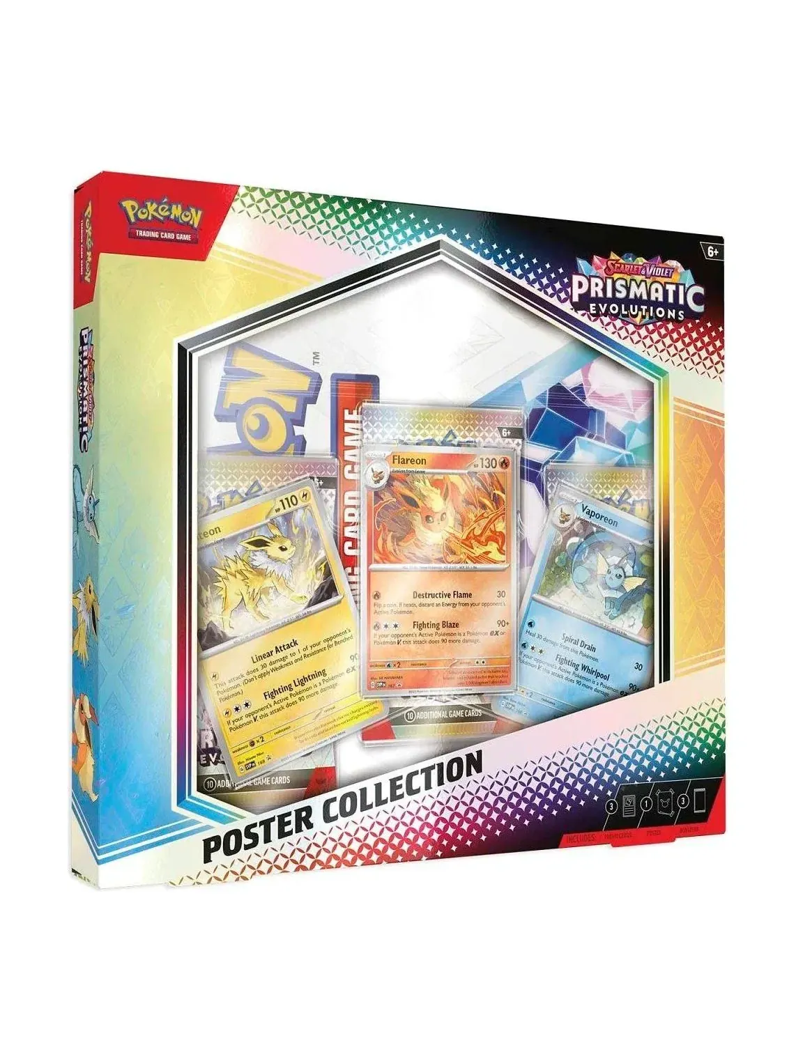Коллекция постеров Pokemon Card Eng. 2025 Pokemon SV: Prismatic Evolutions Poster Collection Box — изображение 1 из 1, мульти