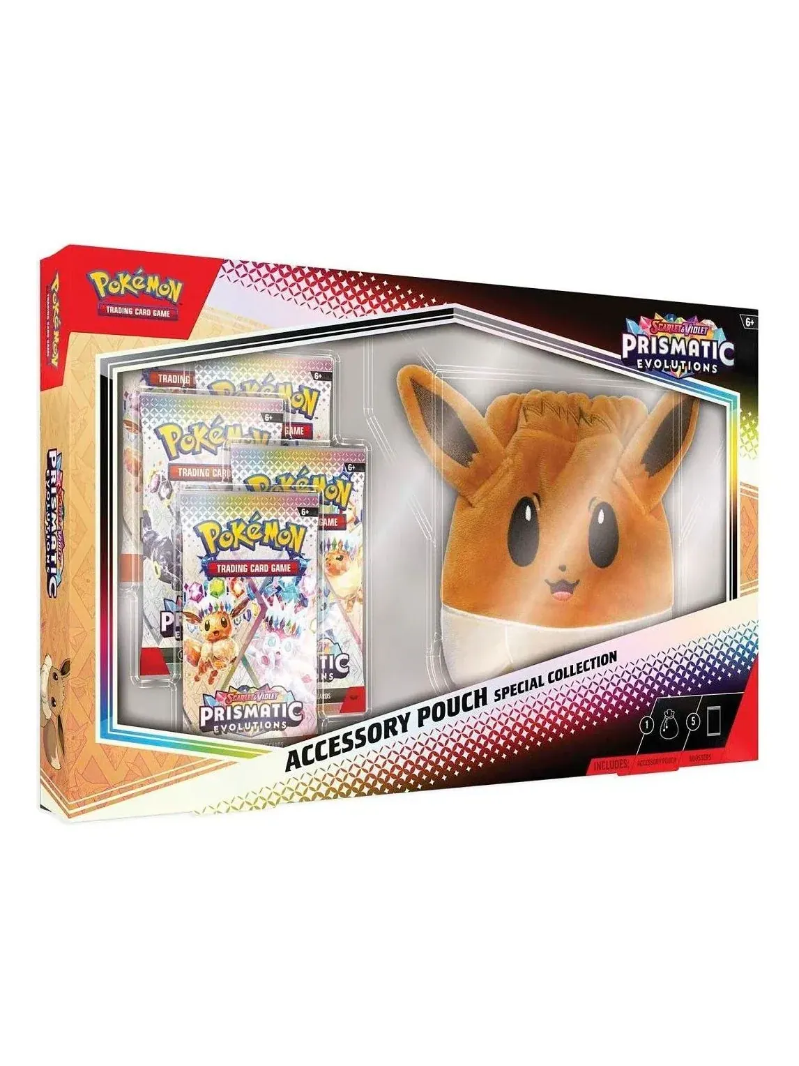 Коллекция коллекционных карточек Pokemon SV: Prismatic Evolutions, англ. 2025, специальный подарочный набор, мульти