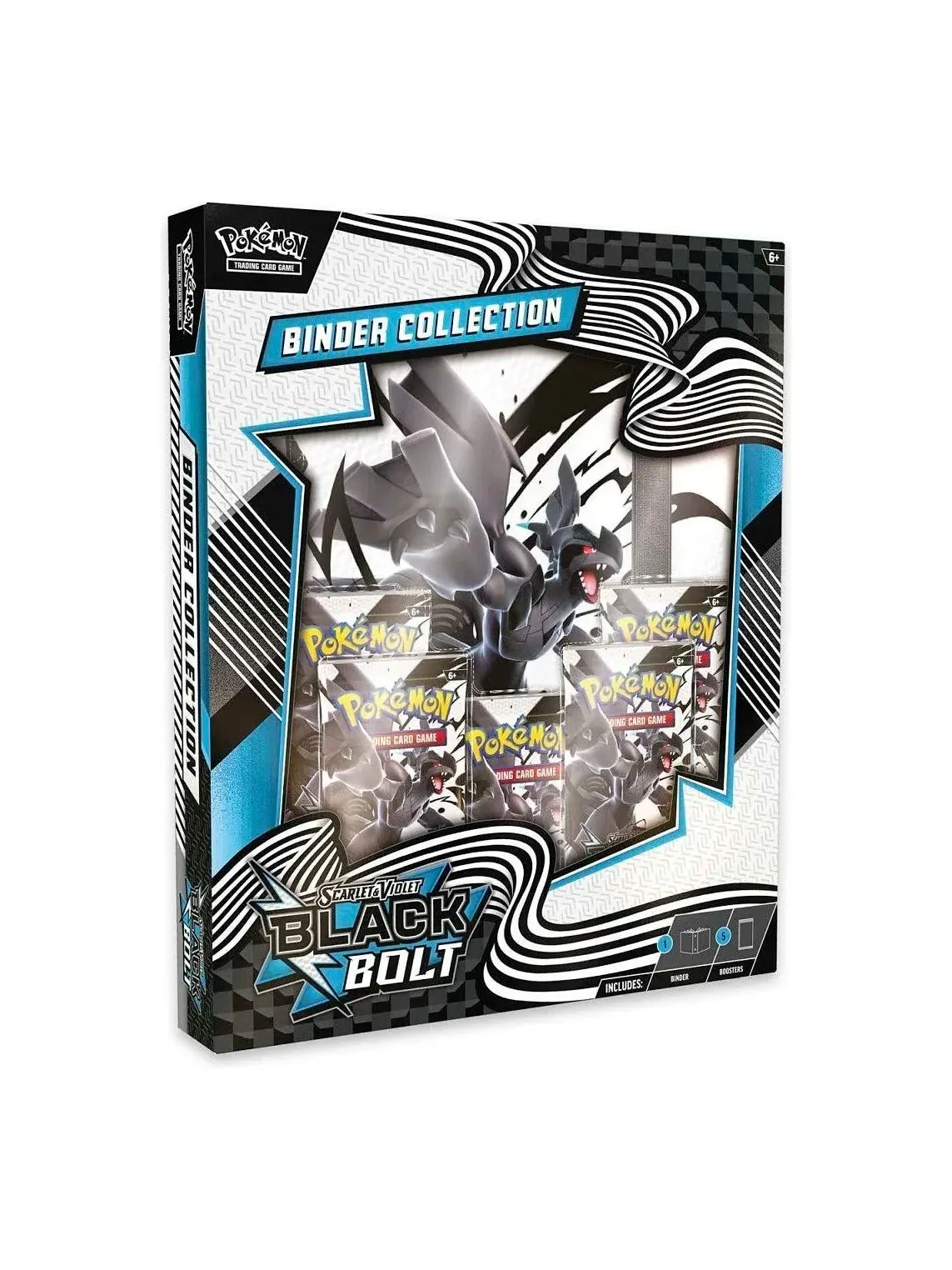 Коллекционная коробка Pokemon Card Eng. 2025 Pokemon SV: Black Bolt Binder Collection Box — изображение 1 из 2, мульти