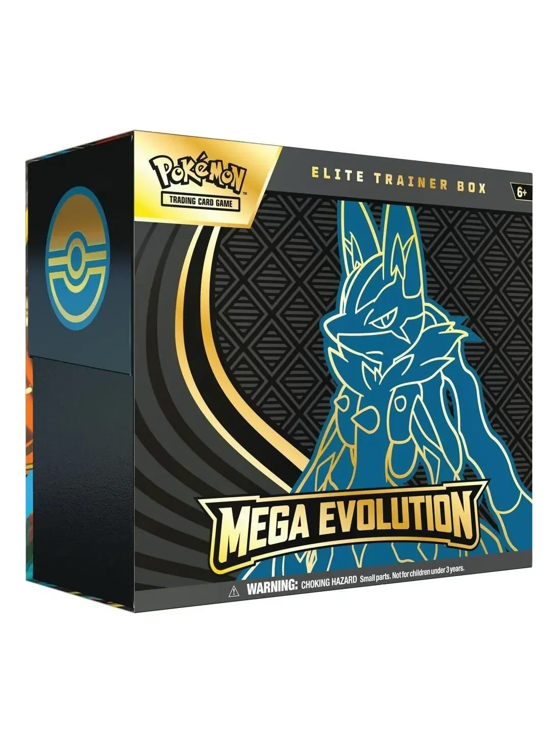 Набор коллекционных карточек Pokemon Eng. 2025 Pokemon ME01: Mega Evolution Elite Trainer Box 'Mega Lucario', мульти