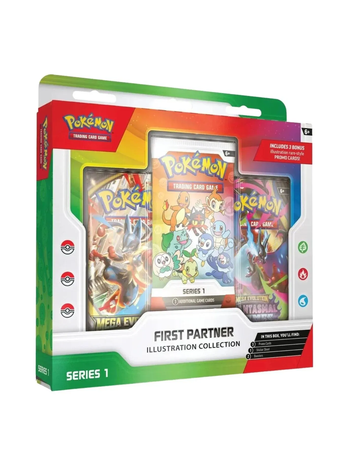 Коллекция иллюстраций первого партнера Pokemon Card Eng. 2026, серия 1 — изображение 1 из 1, мульти