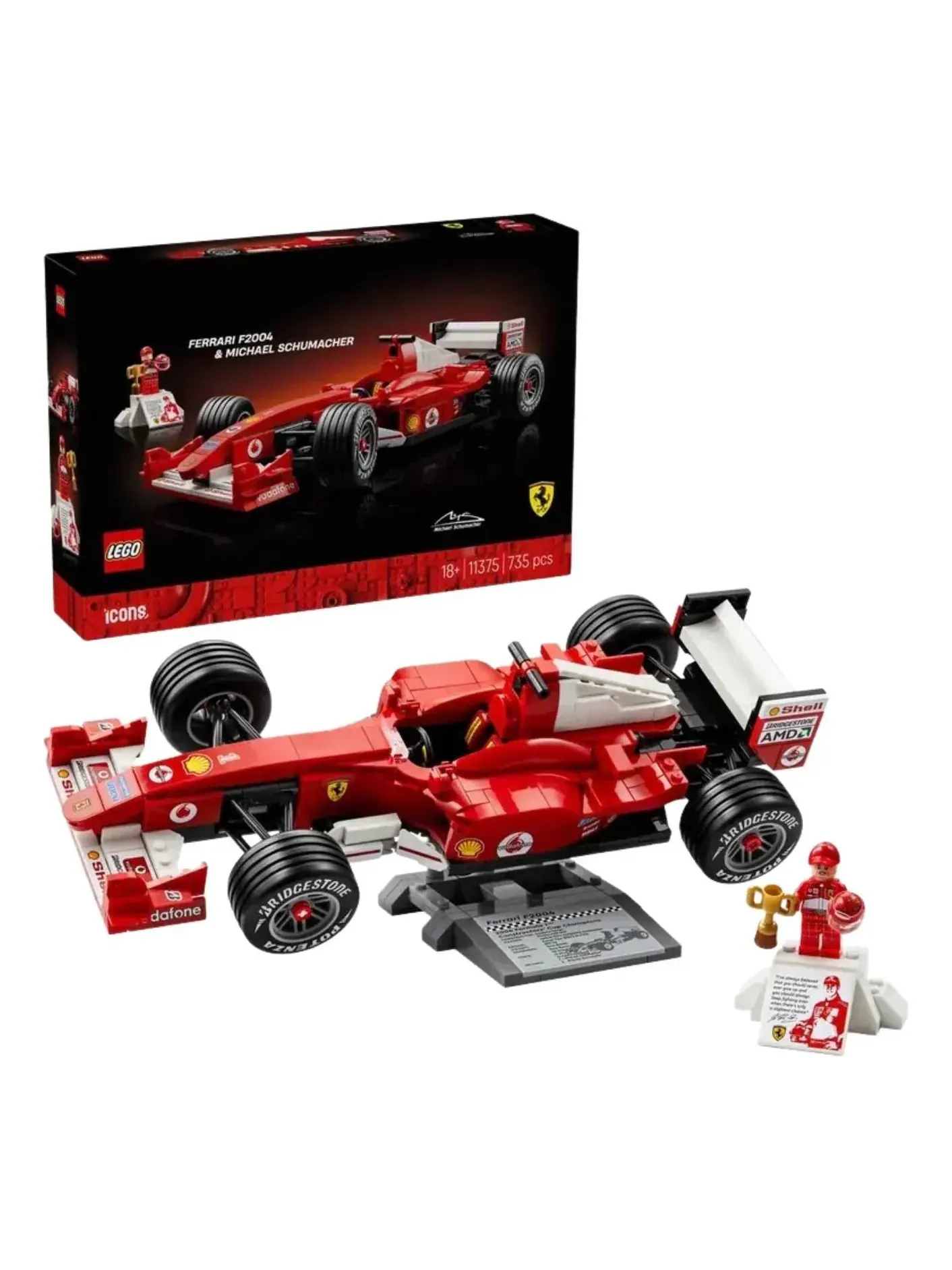 LEGO Ferrari F2004 и Михаэль Шумахер 11375 — изображение 1 из 1, мульти