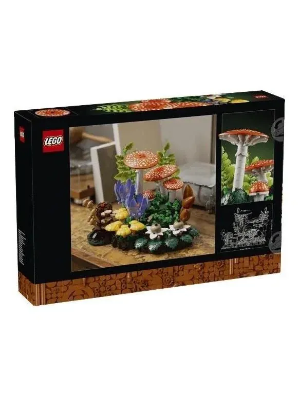 Коллекционный набор LEGO Botanicals Woodland Mushrooms — изображение 1 из 2, мульти