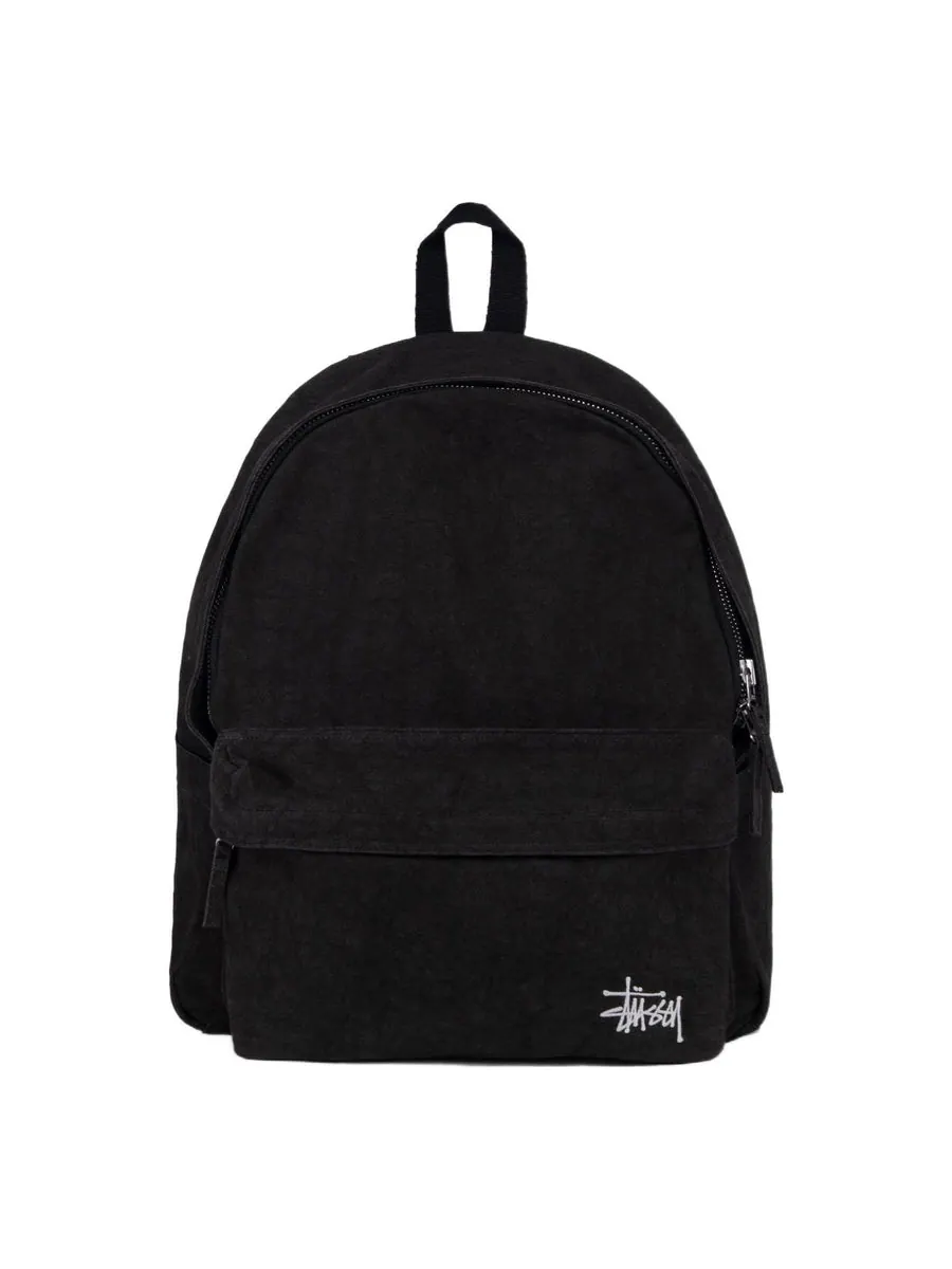 Рюкзак Stussy Canvas Backpack 'Black' — изображение 1 из 3, черный
