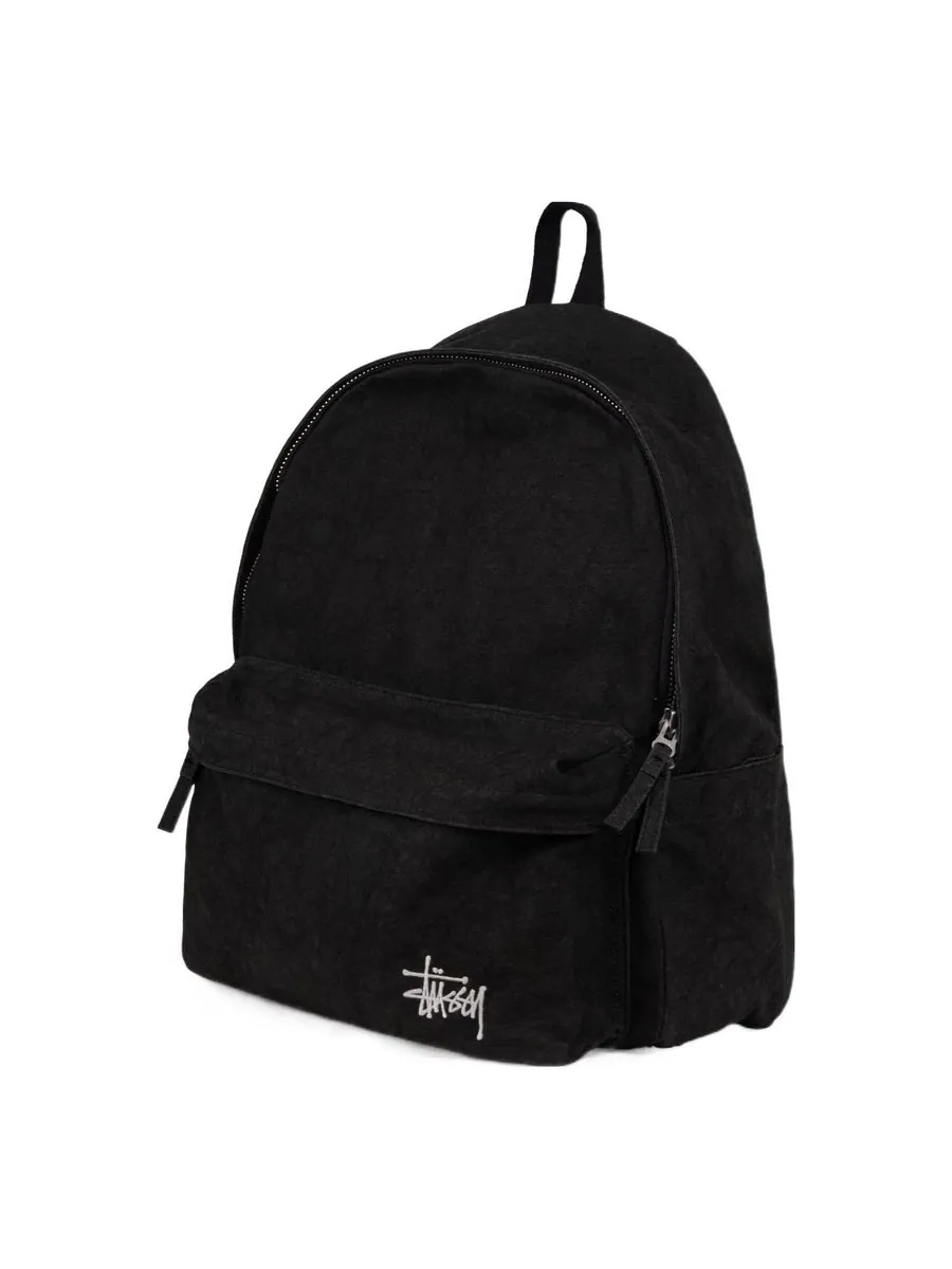 Рюкзак Stussy Canvas Backpack 'Black' — изображение 3 из 3, черный