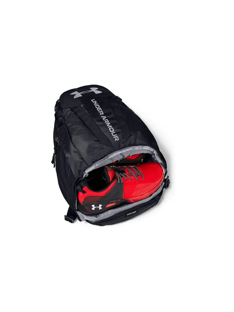 Рюкзак мужской Under Armour Hustle 5.0 Black Silver — изображение 3 из 4, черный