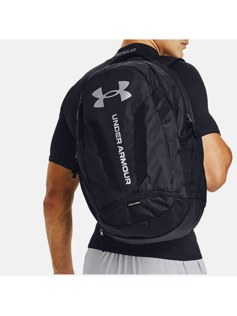 Рюкзак мужской Under Armour Hustle 5.0 Black Silver — изображение 4 из 4, черный