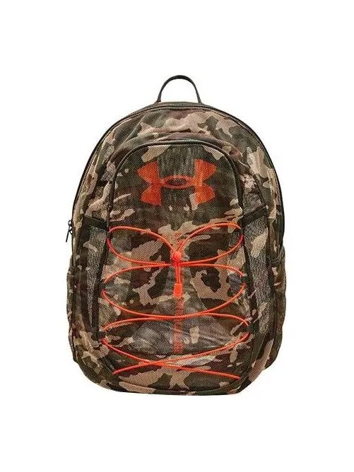 Рюкзак мужской Under Armour Hustle Mesh Orange Green Camo — изображение 1 из 3, зеленый