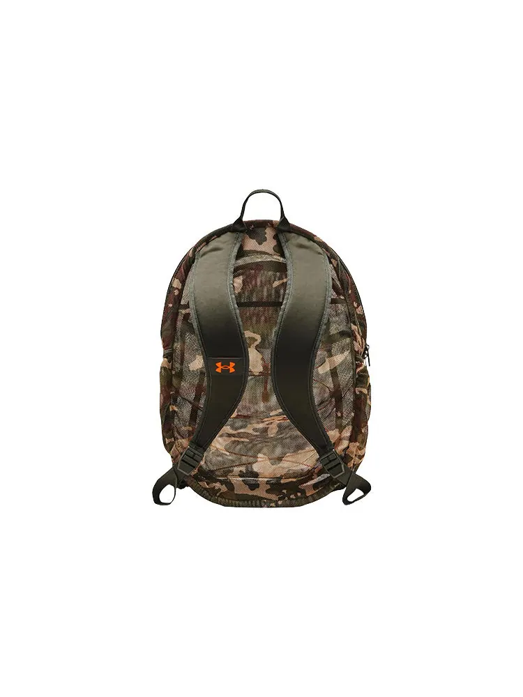 Рюкзак мужской Under Armour Hustle Mesh Orange Green Camo — изображение 2 из 3, зеленый