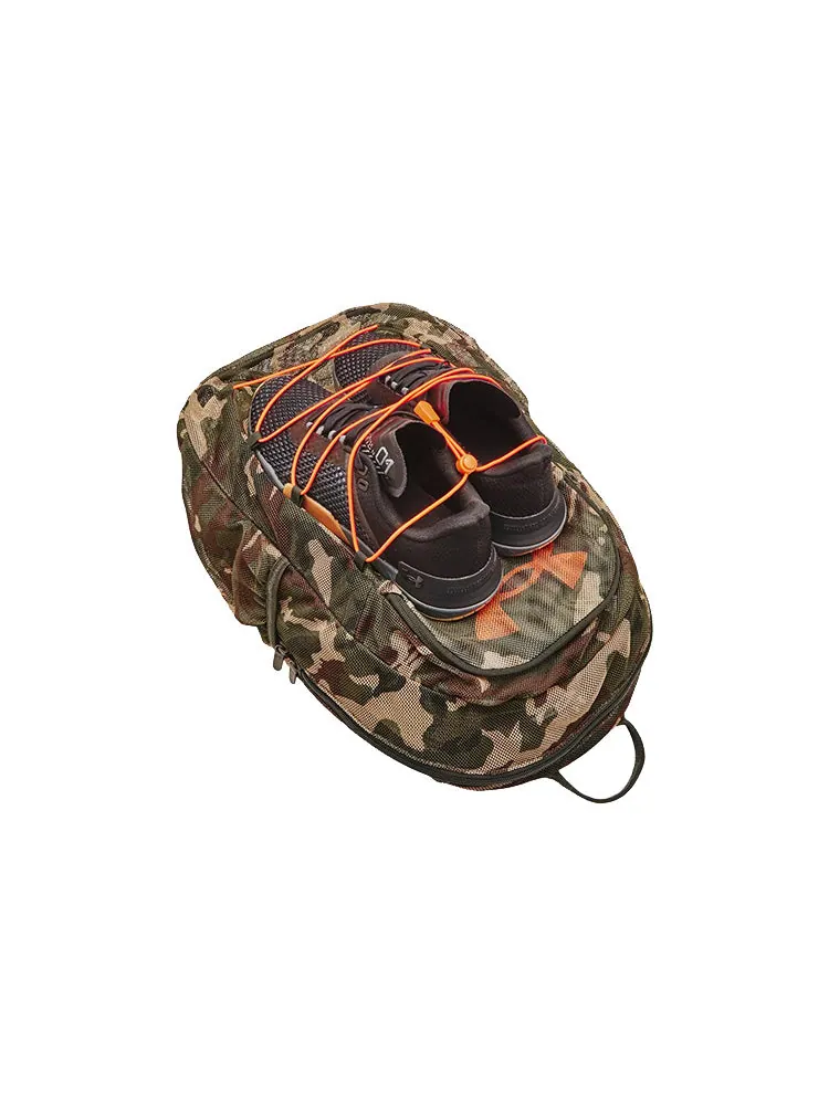 Рюкзак мужской Under Armour Hustle Mesh Orange Green Camo — изображение 3 из 3, зеленый