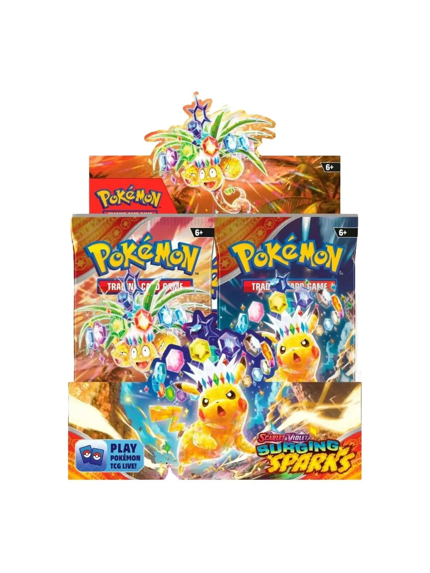 Набор бустеров Pokemon Card Eng. 2024 Pokemon SV: Surging Sparks Booster Box 191-42312 — изображение 1 из 1, мульти