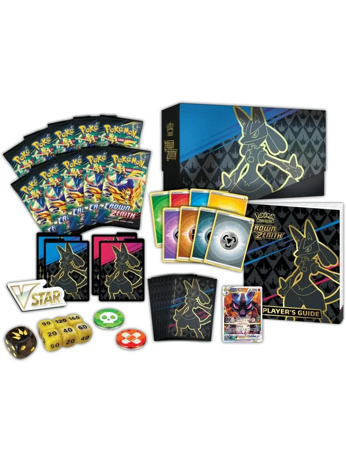 Коллекционный набор карточек Pokémon для детей Crown Zenith Elite Trainer Box Pokemon — изображение 3 из 5, мульти