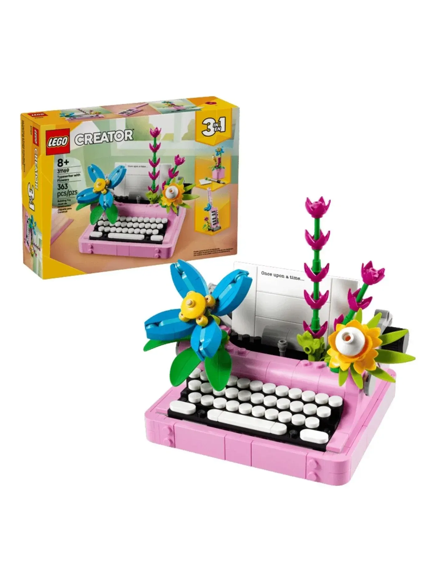Набор LEGO "Пишущая машинка с цветами" 31169 — изображение 1 из 1, мульти