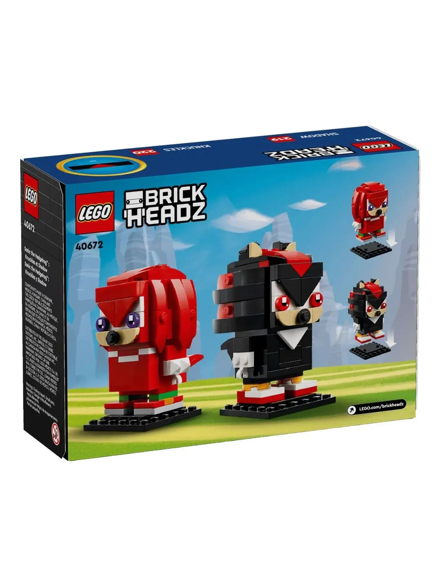 LEGO BrickHeadz Соник Ежик: Наклз и Шэдоу 40672 — изображение 1 из 2, мульти