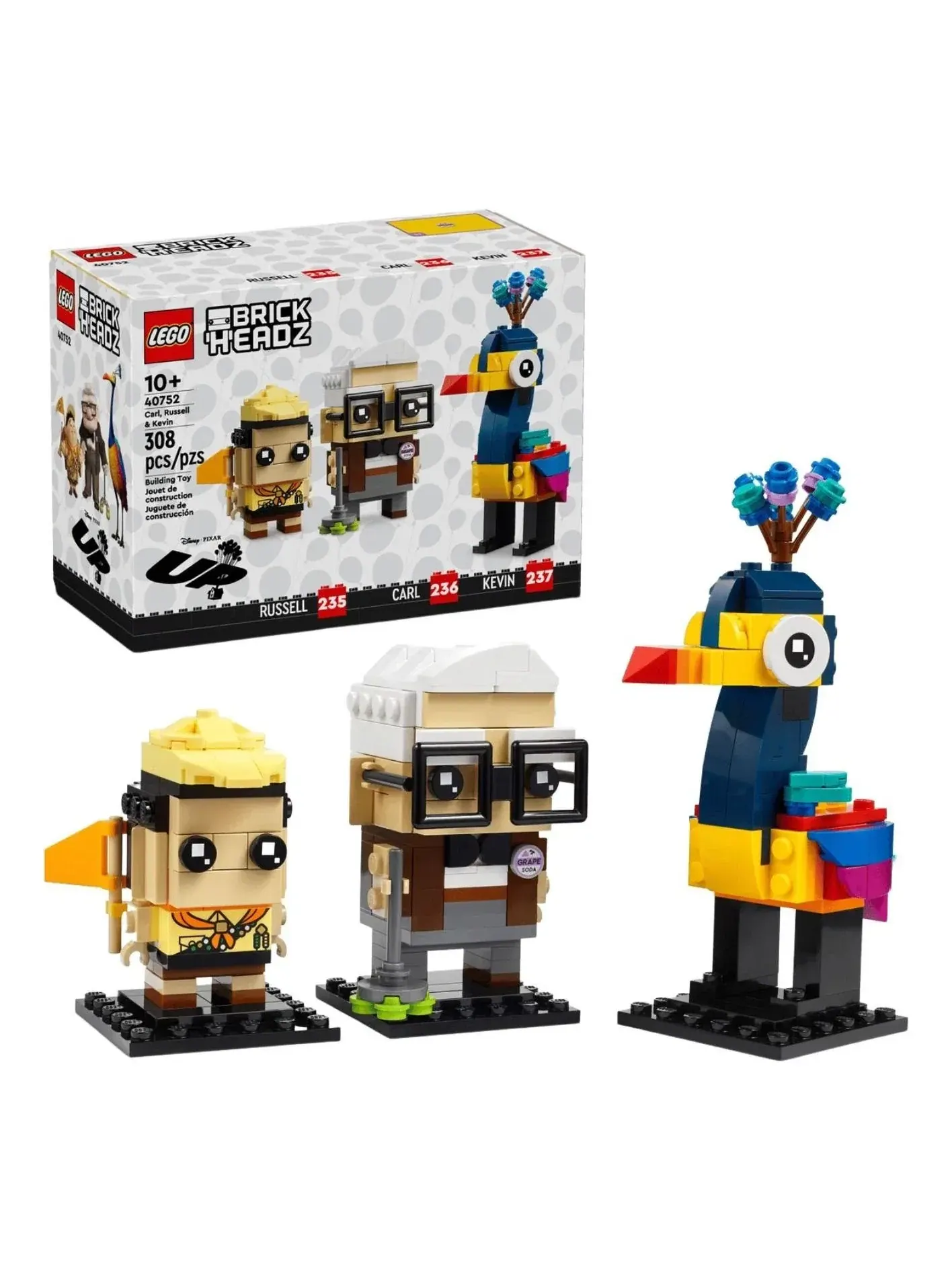 LEGO BrickHeadz Карл, Рассел и Кевин 40752 — изображение 1 из 2, мульти