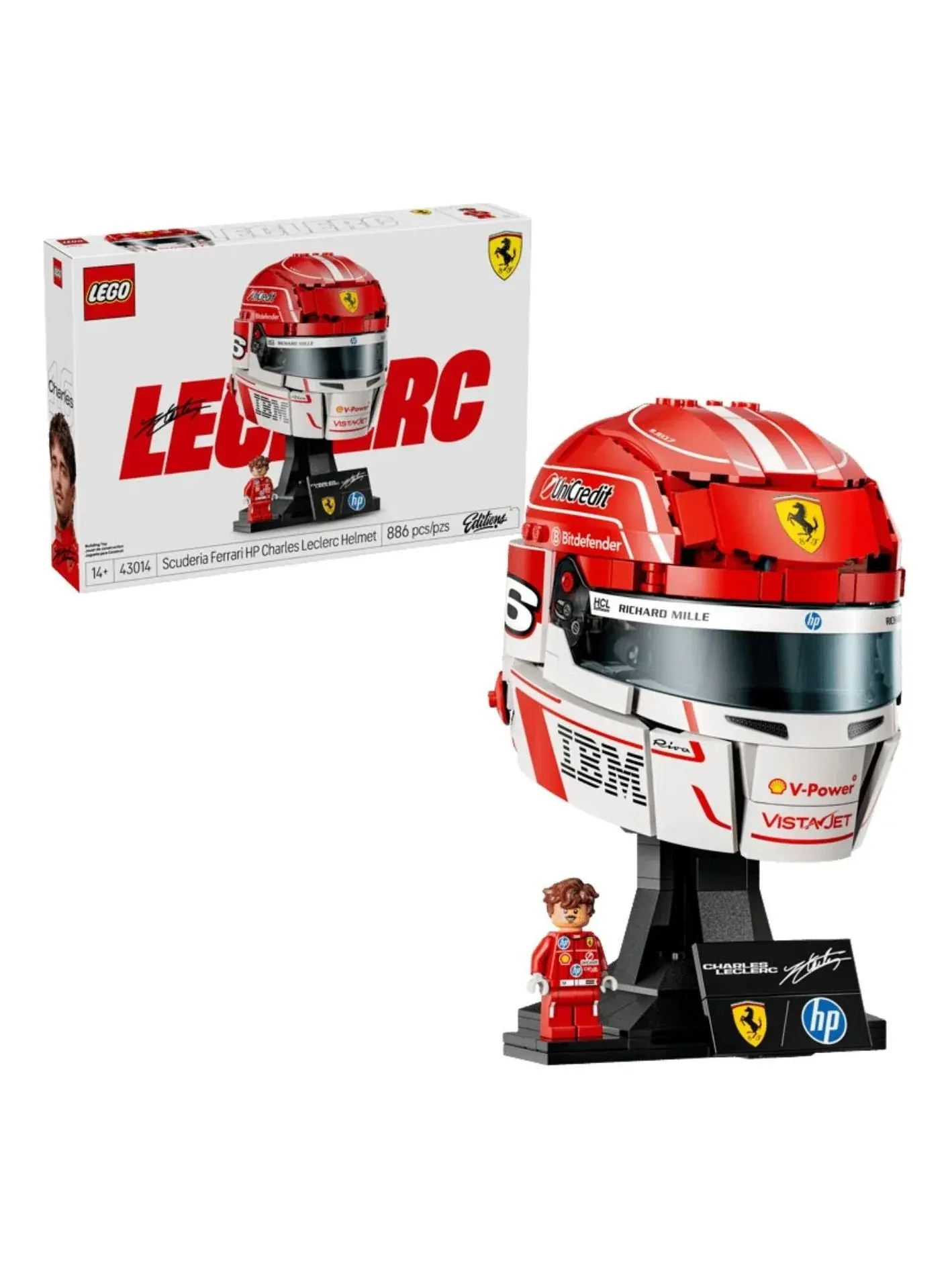 LEGO Scuderia Ferrari HP Шлем Шарля Леклера — изображение 1 из 1, мульти