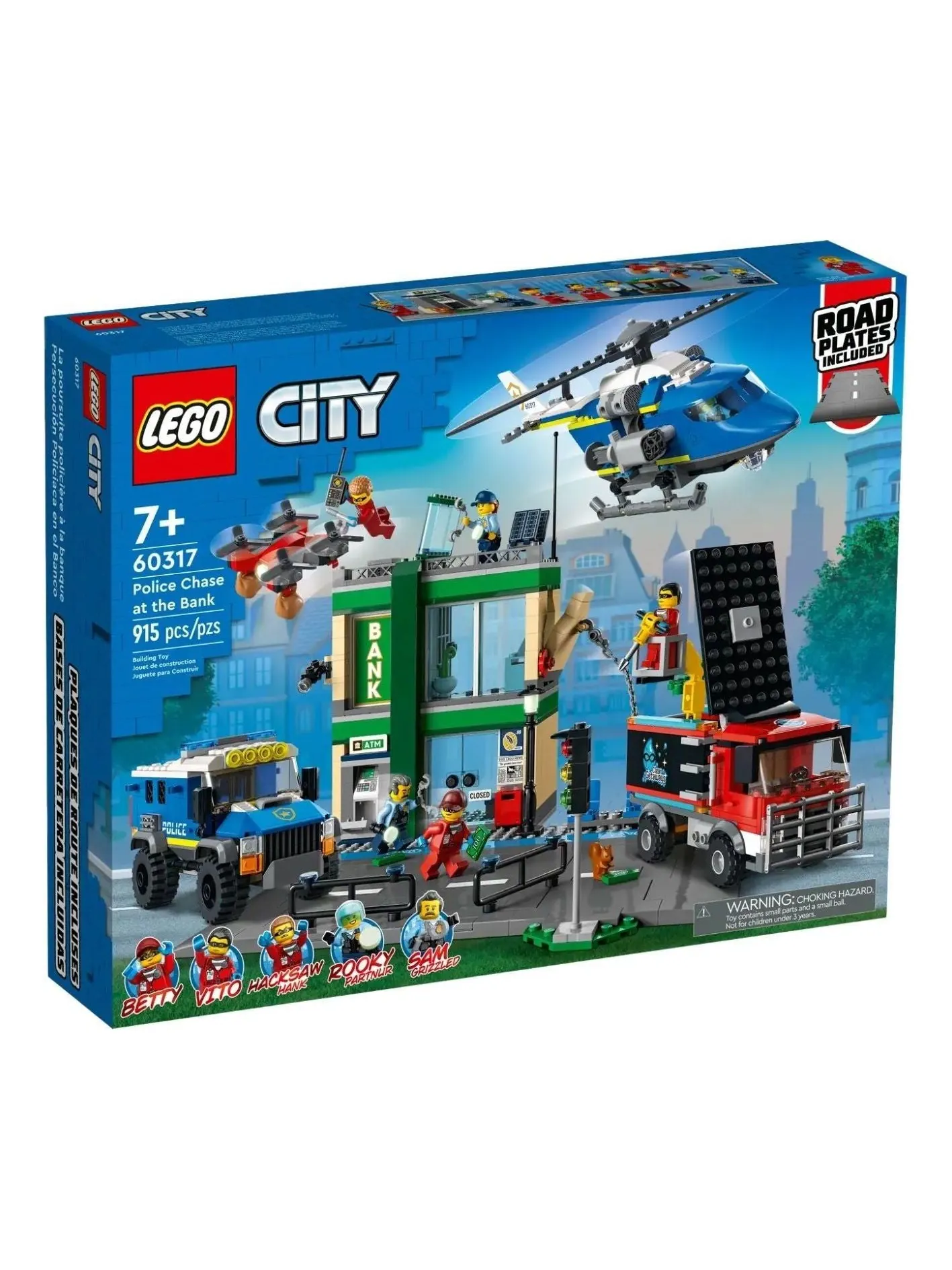 Набор Lego City «Полицейская погоня у банка» — изображение 1 из 1, мульти