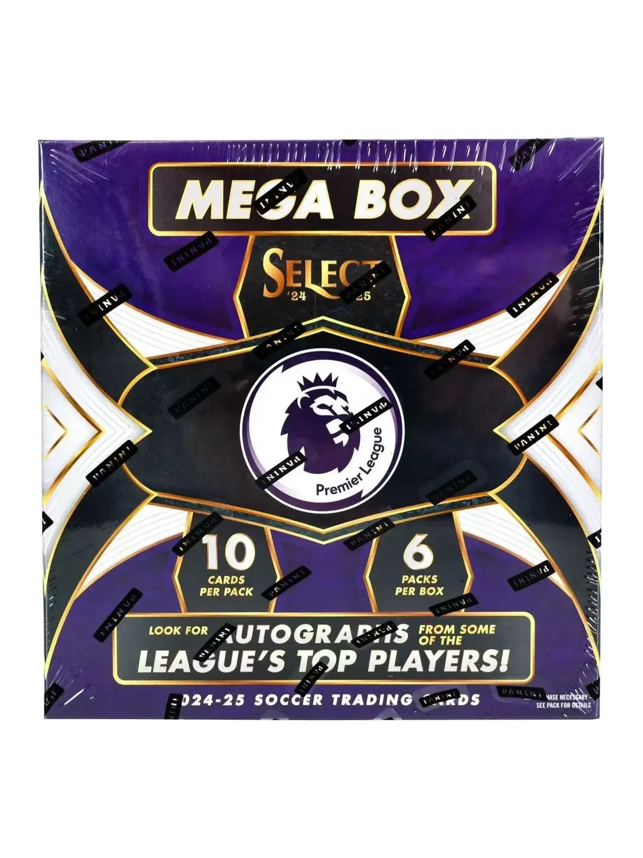 Коллекционный набор карточек Panini Select Soccer 24-25 Premier League EPL Mega Box — мульти