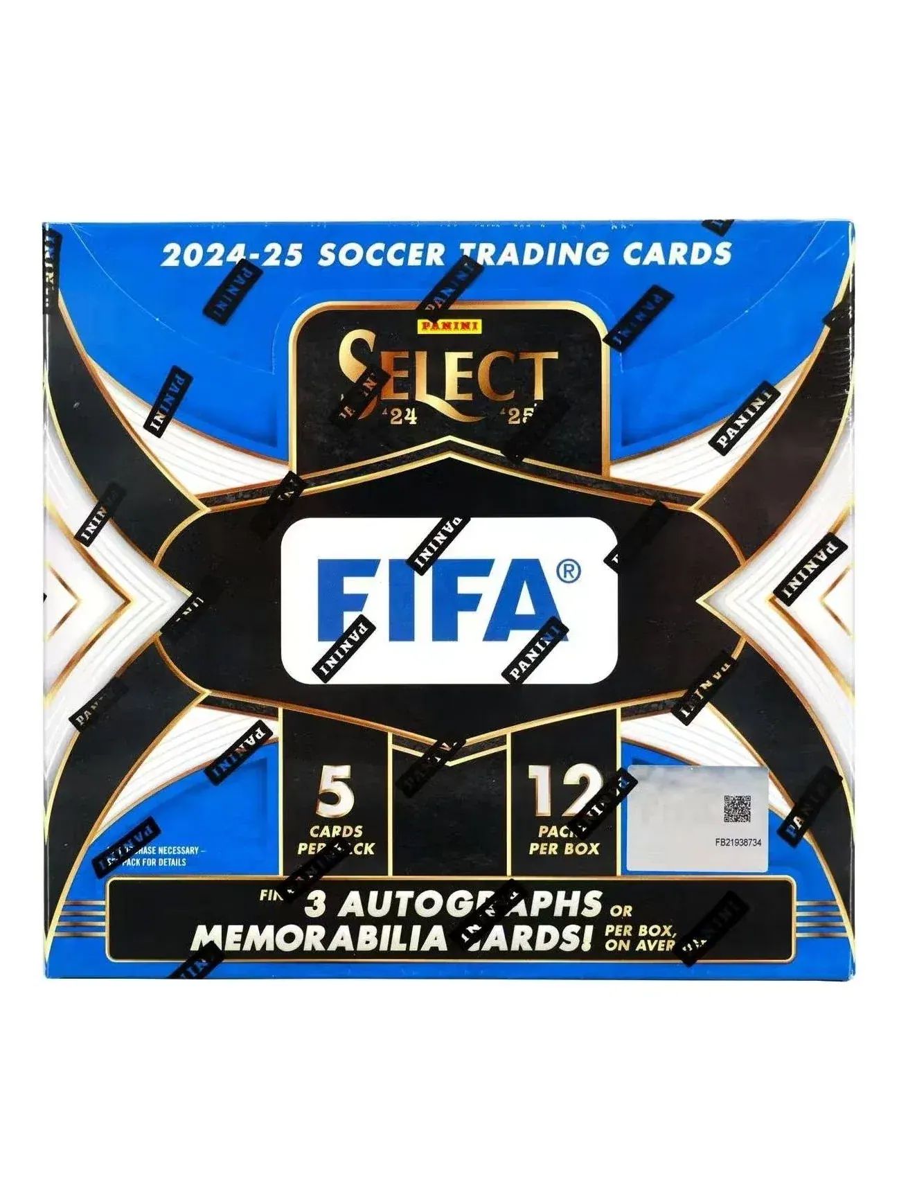 Коллекционный бокс футбольных карточек Panini Select Soccer 24-25 FIFA Hobby Box — мульти
