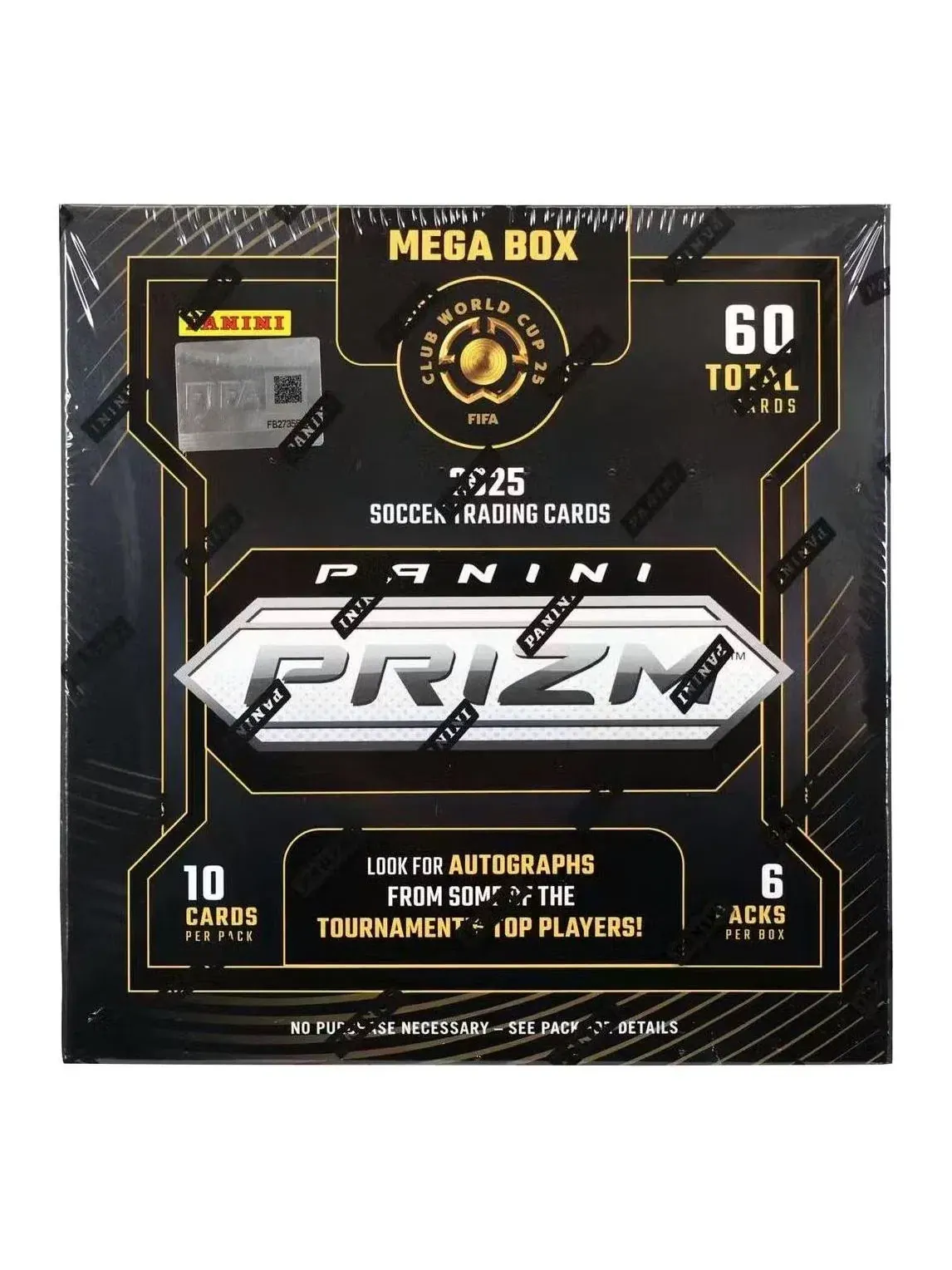Коллекционный набор карточек Panini Prizm Soccer 2025 FIFA Club World Cup Mega Box — мульти