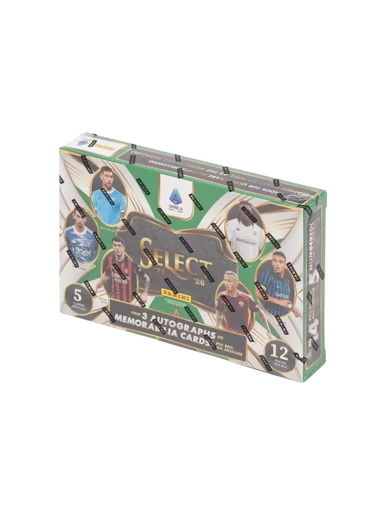 Коллекционный бокс футбольных карточек Panini Select Soccer 25-26 Serie A Hobby Box — изображение 2 из 2, мульти