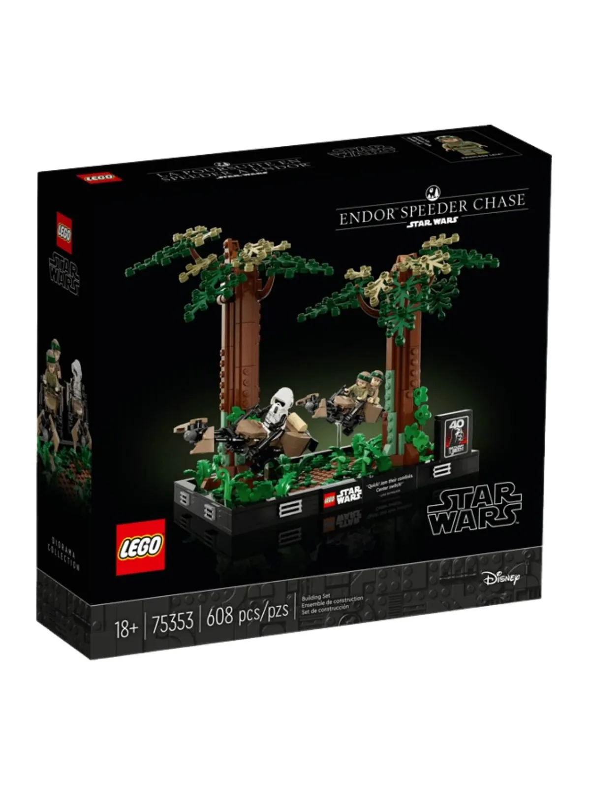Диорама Lego Star Wars Endor Speeder Chase