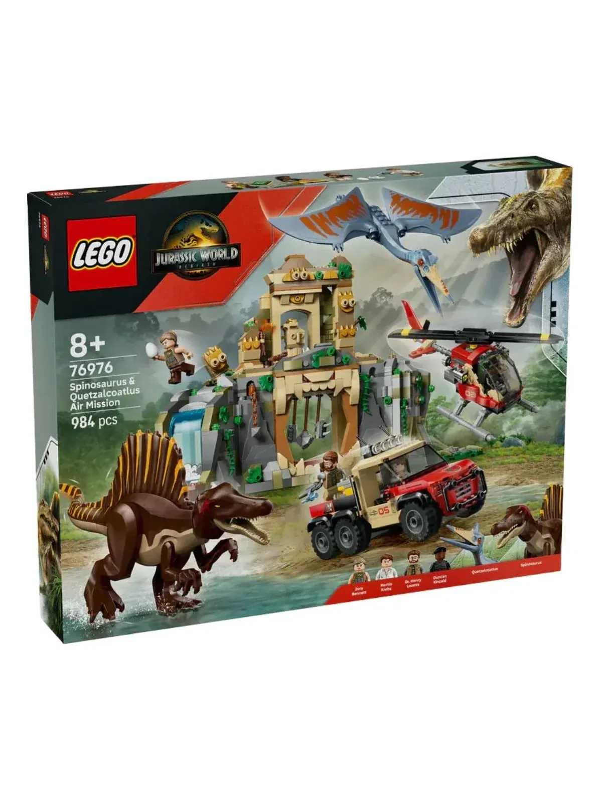 Набор LEGO «Воздушная миссия спинозавра и кетцалькоатля» 76976